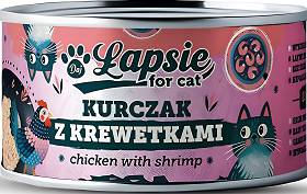 Łapsie Adult Karma z kurczakiem i krewetkami dla kota 80g