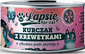 Łapsie Adult Karma z kurczakiem i krewetkami dla kota 80g