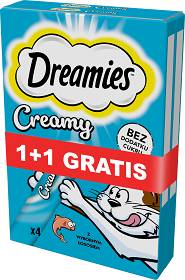 Dreamies Creamy Przysmak z wybornym łososiem dla kota 2x40g (1+1 GRATIS)