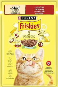 Friskies Cat Karma z wołowiną w sosie dla kota 85g