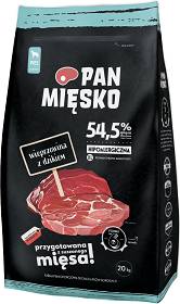 Pan Mięsko Adult Extra Large Karma z wieprzowiną i dzikiem dla psa 20kg