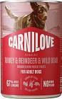Carnilove Adult Turkey&Reindeer&Wild Boar Mokra Karma z indykiem, reniferem i dzikiem dla psa 400g