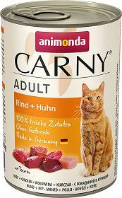 Animonda Carny Adult Karma z wołowiną i kurczakiem dla kota 400g