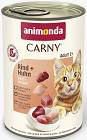 Animonda Carny Adult Karma z wołowiną i kurczakiem dla kota 400g