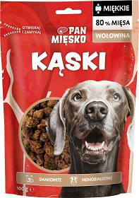 Pan Mięsko Przysmak Kąski z wołowiną dla psa 100g