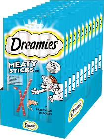 Dreamies Meaty Sticks Przysmak z wybornym łososiem dla kota 14x30g OPAKOWANIE ZBIORCZE