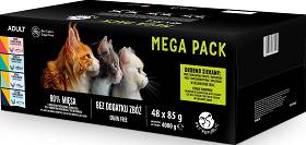 Pet Republic Mega Pack Karma Mix Smaków w sosie dla kota 48x85g