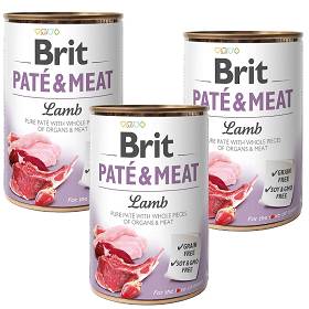 Brit Pate&Meat Lamb Karma z jagnięciną dla psa 6x800g PAKIET