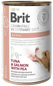 Brit Veterinary Diet Renal Tuna&Salmon&Pea Karma z tuńczykiem, łososiem i groszkiem dla psa 400g