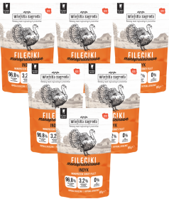 Wiejska Zagroda Karma Monoproteinowa z indykiem dla kota 12x85g SASZETKA PAKIET