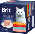 Brit Premium Cat Mousse Multipack Mokra Karma dla kota 8x85g MIX