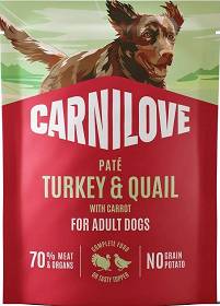 Carnilove DOG Adult Turkey&Quail Karma z indykiem i przepiórką 300g