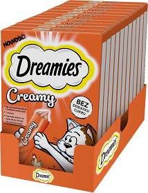 Dreamies Creamy Przysmak z pysznym kurczakiem dla kota 11x40g OPAKOWANIE ZBIORCZE