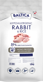 Baltica Hypoallergenic Adult Medium Rabbit&Rice Karma z królikiem dla psa 12kg