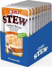 Inaba Ciao Stew Chicken Karma z kurczakiem dla kota 12x40g PAKIET