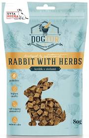 Syta Micha DogTor Rabbit with Herbs Liofilizowane Przysmaki uspokajające z królikiem i ziołami dla psa 80g