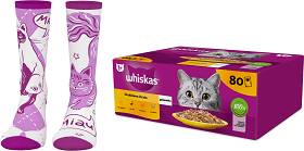 Whiskas Drobiowa Uczta Karma w galaretce dla kota 80x85g + SKARPETKI WHISKAS GRATIS