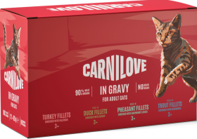 Carnilove CAT Pouch in Gravy Mix Smaków w sosie 12x85g