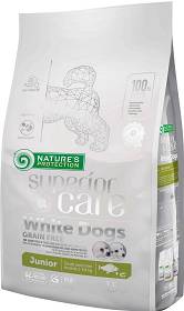 Nature's Protection Junior Small Superior Care White Dogs Fish Karma z rybą dla szczeniaka z białą sierścią 1.5kg
