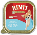 Rinti Gold Mini Karma z Przepiórką z drobiem (wachtel&geflugel) dla psa 100g