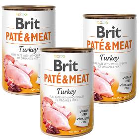 Brit Pate&Meat Turkey Karma z indykiem dla psa 6x400g PAKIET