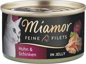 Miamor Feine Filets Karma z kurczakiem i szynką dla kota puszka 100g