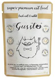 Gussto Fresh Calf&Rabbit Karma z cielęciną i królikiem dla kota 85g