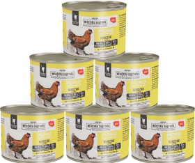 Wiejska Zagroda Cat Monoprotein Karma z kurczakiem dla kota 12x200g PAKIET