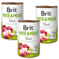Brit Pate&Meat Duck Karma z kaczką dla psa 6x400g PAKIET