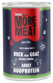 BUBAlicious More Meat Duo Adult Karma z kaczką i kozą dla psa 400g WYPRZEDAŻ