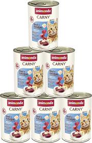 Animonda Carny Adult Karma z wołowiną, dorszem i pietruszką dla kota 6x400g PAKIET