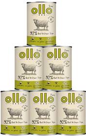 Ollo Pure Beef&Green Tripe Karma z wołowiną i żwaczami dla psa 8x400g PAKIET