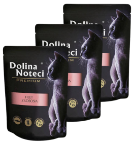 Dolina Noteci Premium Filet z łososia Karma dla kota 10x85g