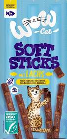WOW Cat Soft Sticks Lachs Przysmak z łososiem dla kota 6x5g