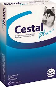 Cestal Plus Tabletki na robaki i pasożyty dla psa 8szt. 