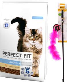 Perfect Fit Cat Junior Karma z kurczakiem dla kociąt 7kg + Wędka dla kota GRATIS