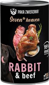 Paka Zwierzaka Seventh Heaven Rabbit&Beef Karma z królikiem i wołowiną dla psa 400g