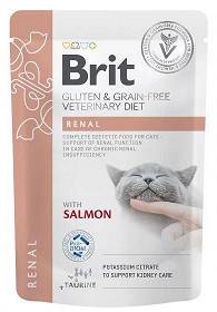 Brit Veterinary Diet Renal Salmon Karma z łososiem dla kota 85g