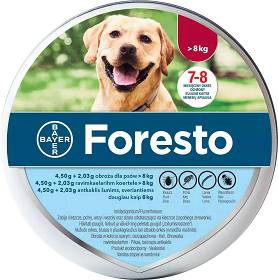  Bayer Foresto dla Psa powyżej 8kg Obroża na kleszcze długość 70cm