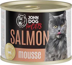 John Dog for Cats Salmon Mousse Karma z łososiem dla kota 200g