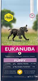 Eukanuba Puppy Large Karma dla szczeniaka 15kg+3kg GRATIS