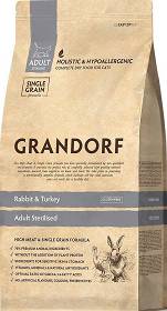 Grandorf Adult Sterilized Rabbit&Turkey Karma z królikiem i indykiem dla kota 2kg