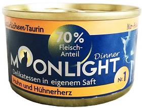 Moonlight Dinner nr 1 Karma z kurczakiem i sercami kurczaka dla kota 80g