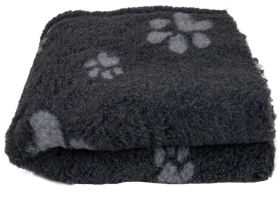 BUBA Pet Dry Bed Legowisko antypoślizgowe Grafitowe w łapki 75x50cm nr BB07 WYPRZEDAŻ