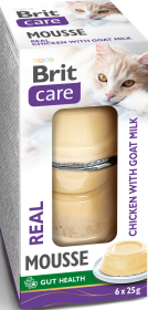 Brit Care Cat Real Mousse Chicken with Goat Milk Karma z kurczakiem i kozim mlekiem 6x25g