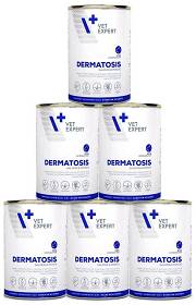 VetExpert Dermatosis Adult Karma z łososiem dla psa 6x400g PAKIET