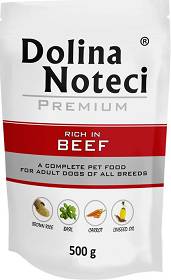 Dolina Noteci Premium Adult Beef Karma z wołowiną dla psa saszetka 500g