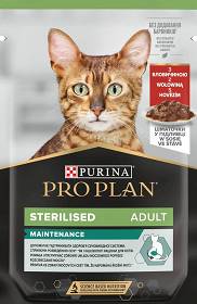 Pro Plan Cat Sterilised Karma z wołowiną dla kota 85g