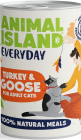 Animal Island Everyday Turkey&Goose Mousse Karma z indykiem i gęsią w musie dla kota 400g