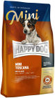 Happy Dog Adult Mini Toscana Karma z kaczką i łososiem dla psa 4kg + Barry King Woreczki 4x20 GRATIS